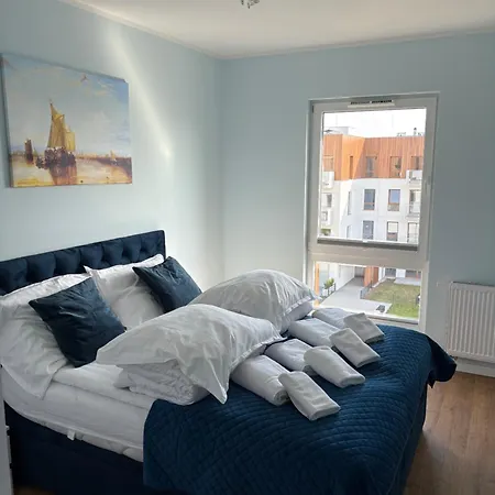 Apartmán Baltichoff Dune With Sea View, Basen, Spa, Gym, Sauna, Hala Sportowa Z Kortem Tenisowym